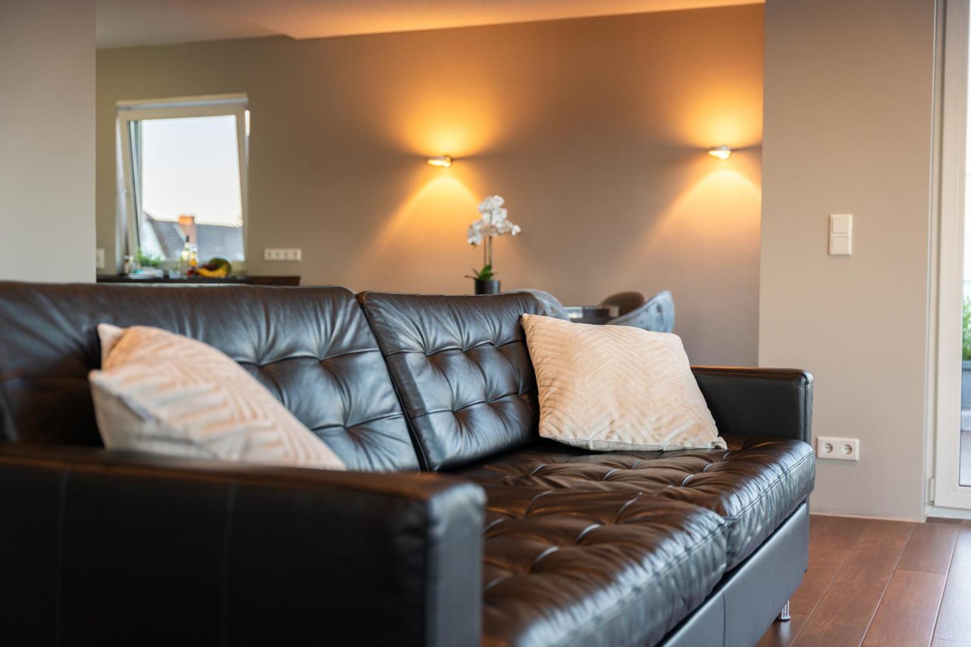 Penthouse Wohnung Mit Schoenem Moselblick In Metternich Koblenz  Bagian luar foto