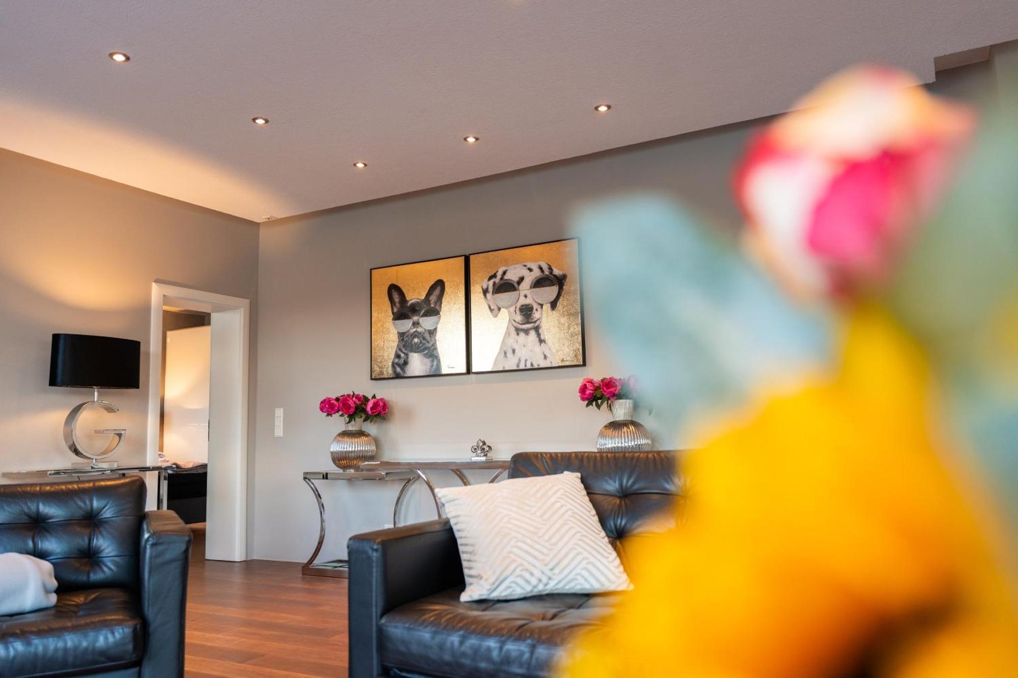 Penthouse Wohnung Mit Schoenem Moselblick In Metternich Koblenz  Bagian luar foto